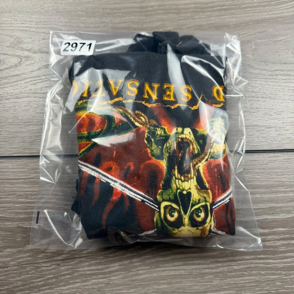 Hanes Mens T-Shirt Lynch Mob Wicked Sensation Tour 1990 Vintage Black Medium